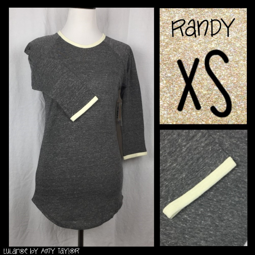 NWT LuLaRoe Randy Tee - SOLID - XS
